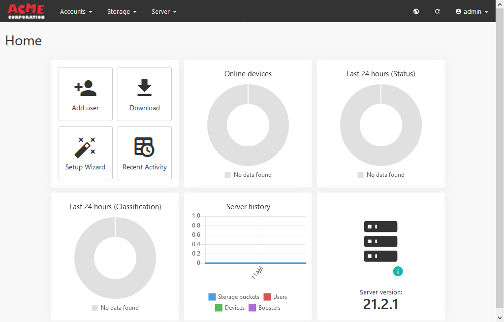 Administrator Dashboard